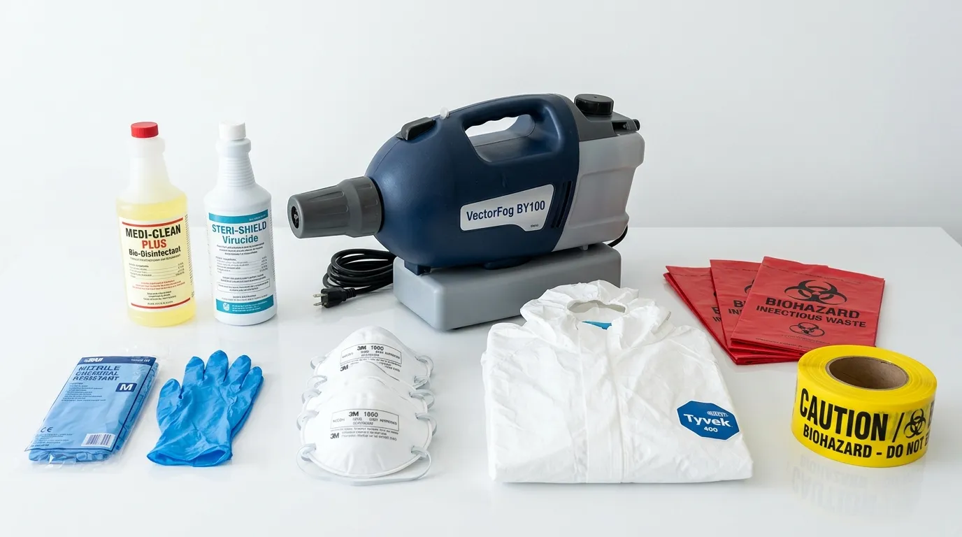 Professional biohazard remediation crew working in Deanwood